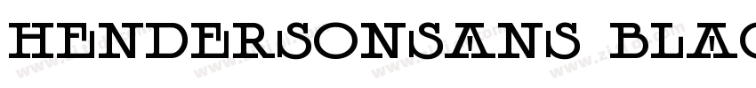 HendersonSans Black字体转换